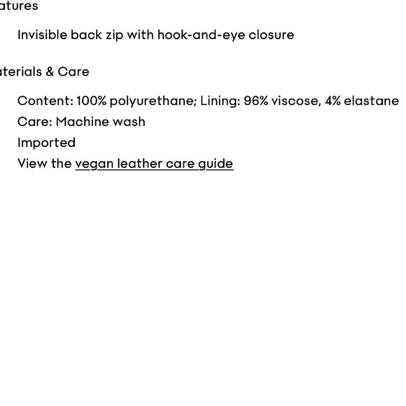 Aritzia Wilfred New Patio Leather Mini Skirt High Waisted Vegan Cocktail Python - Picture 15 of 15